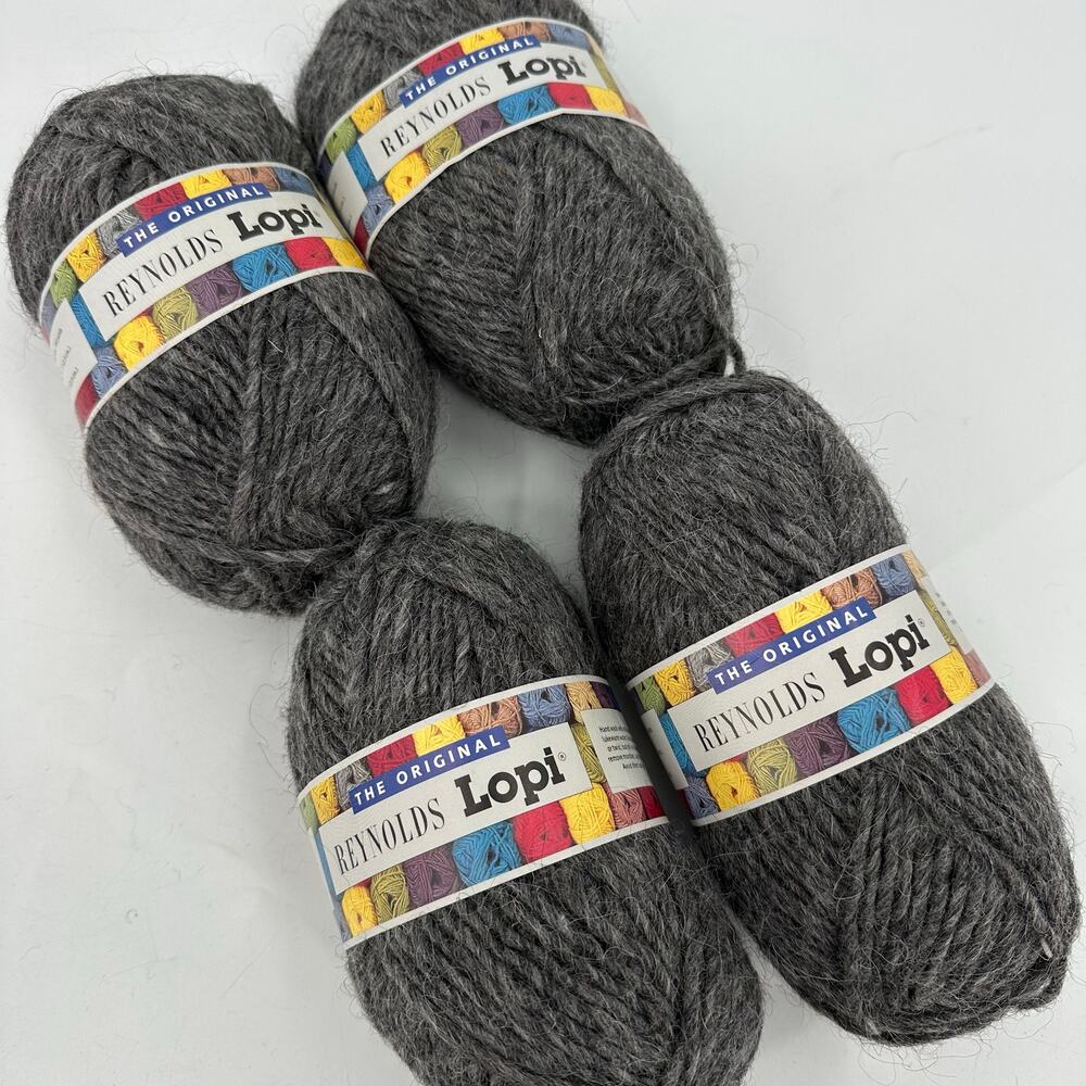 4 Reynolds Lopi Icelandic 100% Virgin Wool Yarn BROWN 0058 Bulky 100g 110 yds